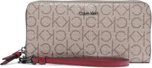 Calvin Klein Key Item Saffiano Continental Zip Around Wallet with Wristlet Strap