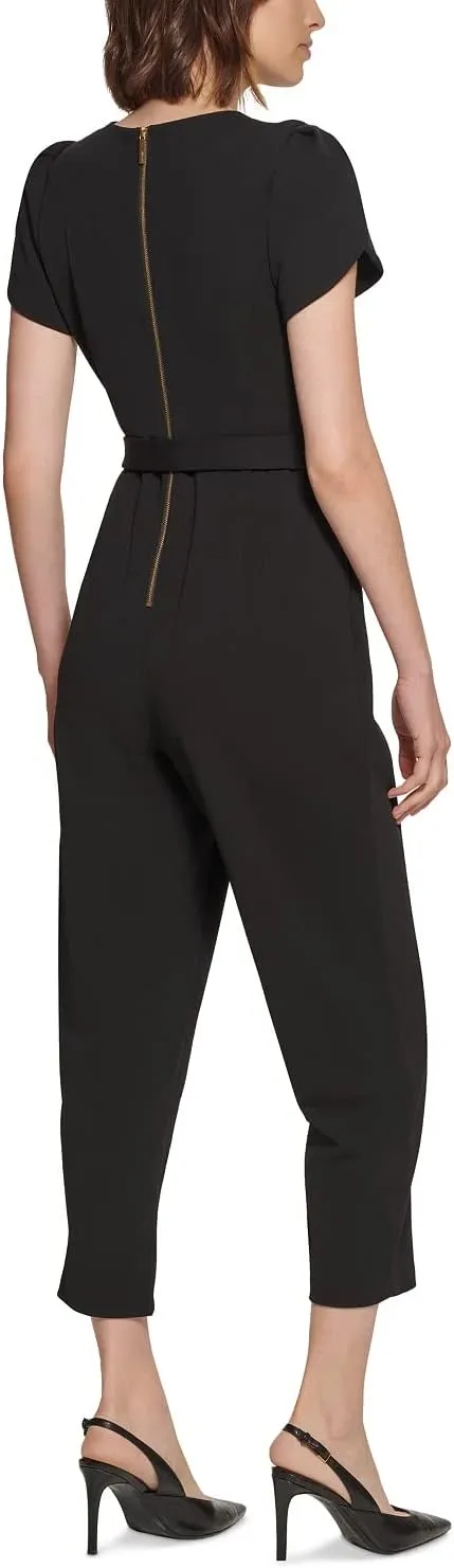 Calvin Klein Midi Petal Sleeve with Belt