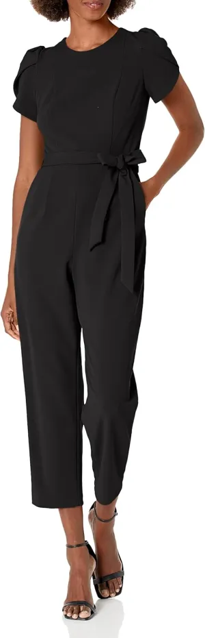 Calvin Klein Midi Petal Sleeve with Belt