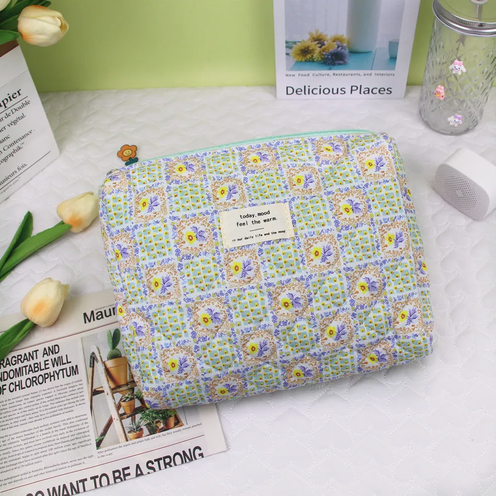 Capacity Printing Storage Liner Portable Finishing Wash Cosmetic Bags