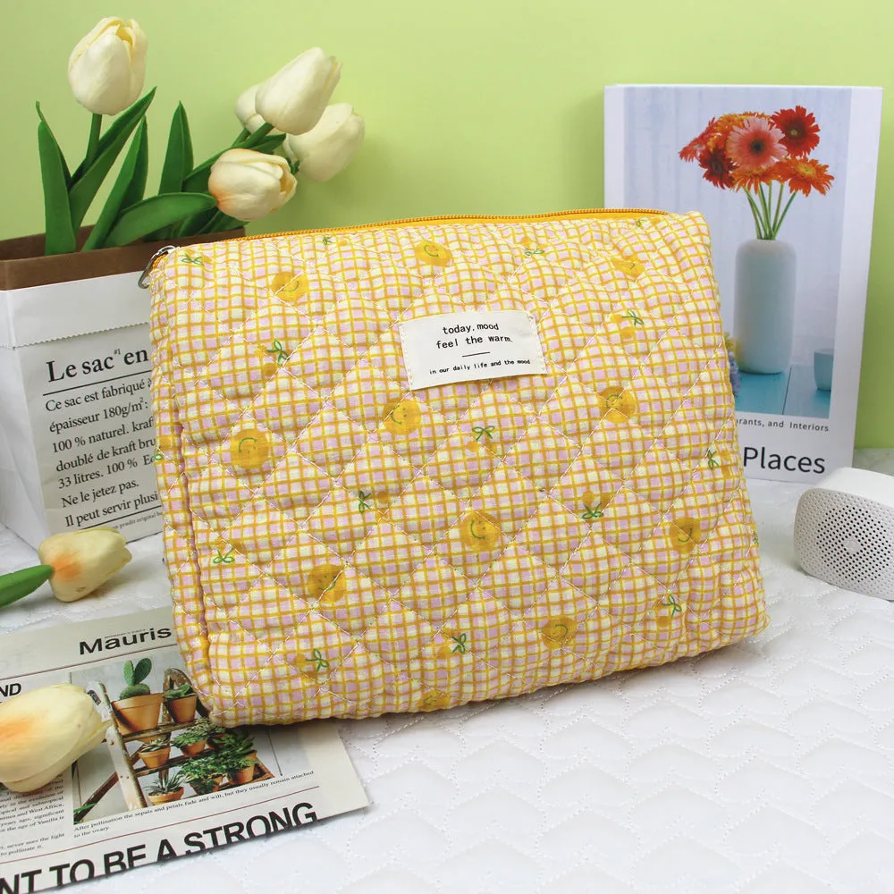 Capacity Printing Storage Liner Portable Finishing Wash Cosmetic Bags