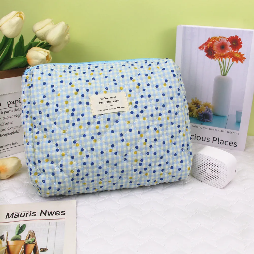 Capacity Printing Storage Liner Portable Finishing Wash Cosmetic Bags