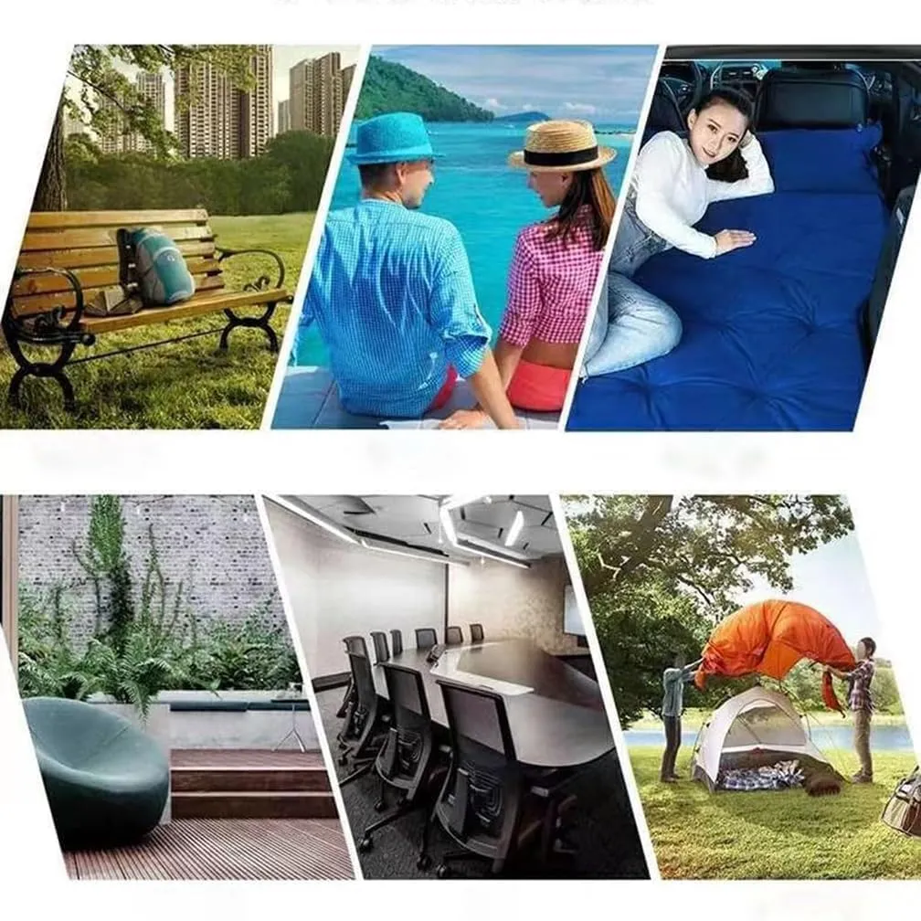 Car Inflatable Mattress, for Toyota Land Cruiser HV 2024  Outdoor Camping Travel Portable Sleeping Pad AdjustableWear Resistant, Auto Accessories,F-Green