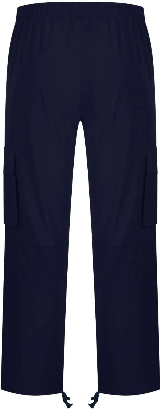 Cargo Pants for Men Casual Baggy Utility Work Hiking Joggers Relax Fit Big and Tall Trousers with Multi Pockets