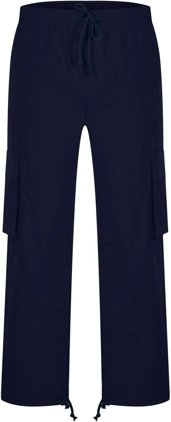 Cargo Pants for Men Casual Baggy Utility Work Hiking Joggers Relax Fit Big and Tall Trousers with Multi Pockets