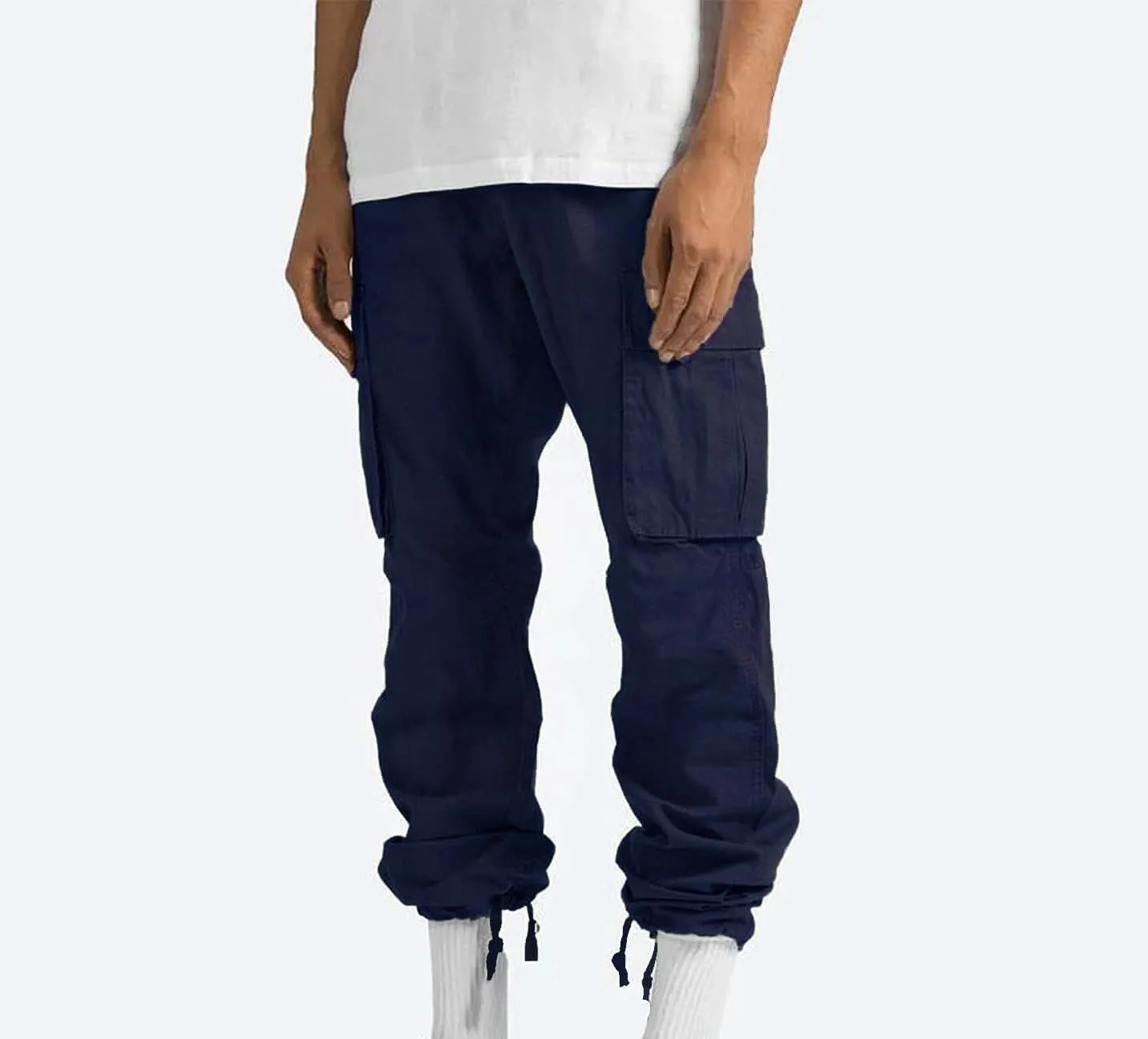 Cargo Pants for Men Casual Baggy Utility Work Hiking Joggers Relax Fit Big and Tall Trousers with Multi Pockets