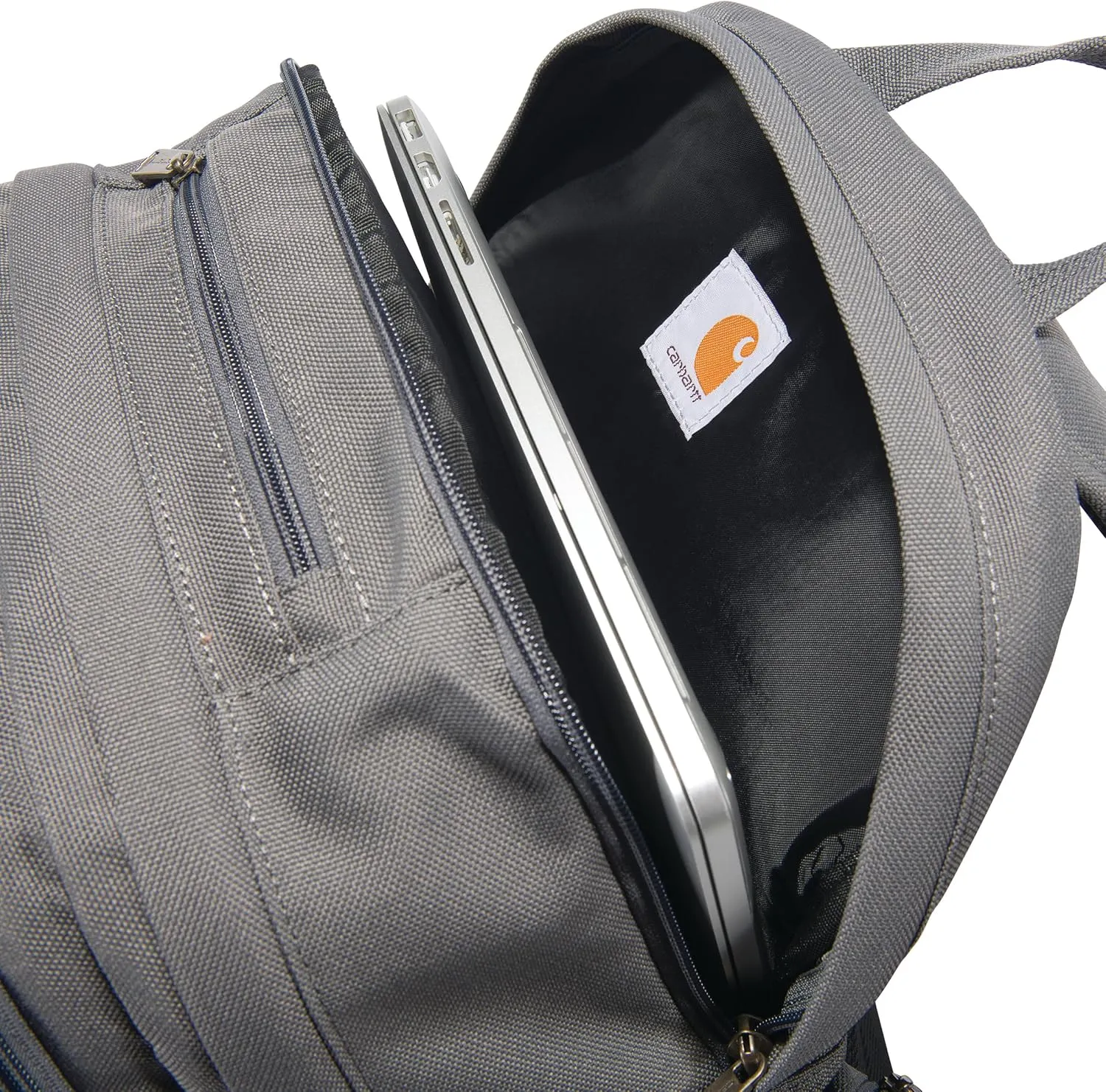 Carhartt Force Pro Backpack with 17-inch Laptop Sleeve and Portable Charger Compartment, Grey, One Size