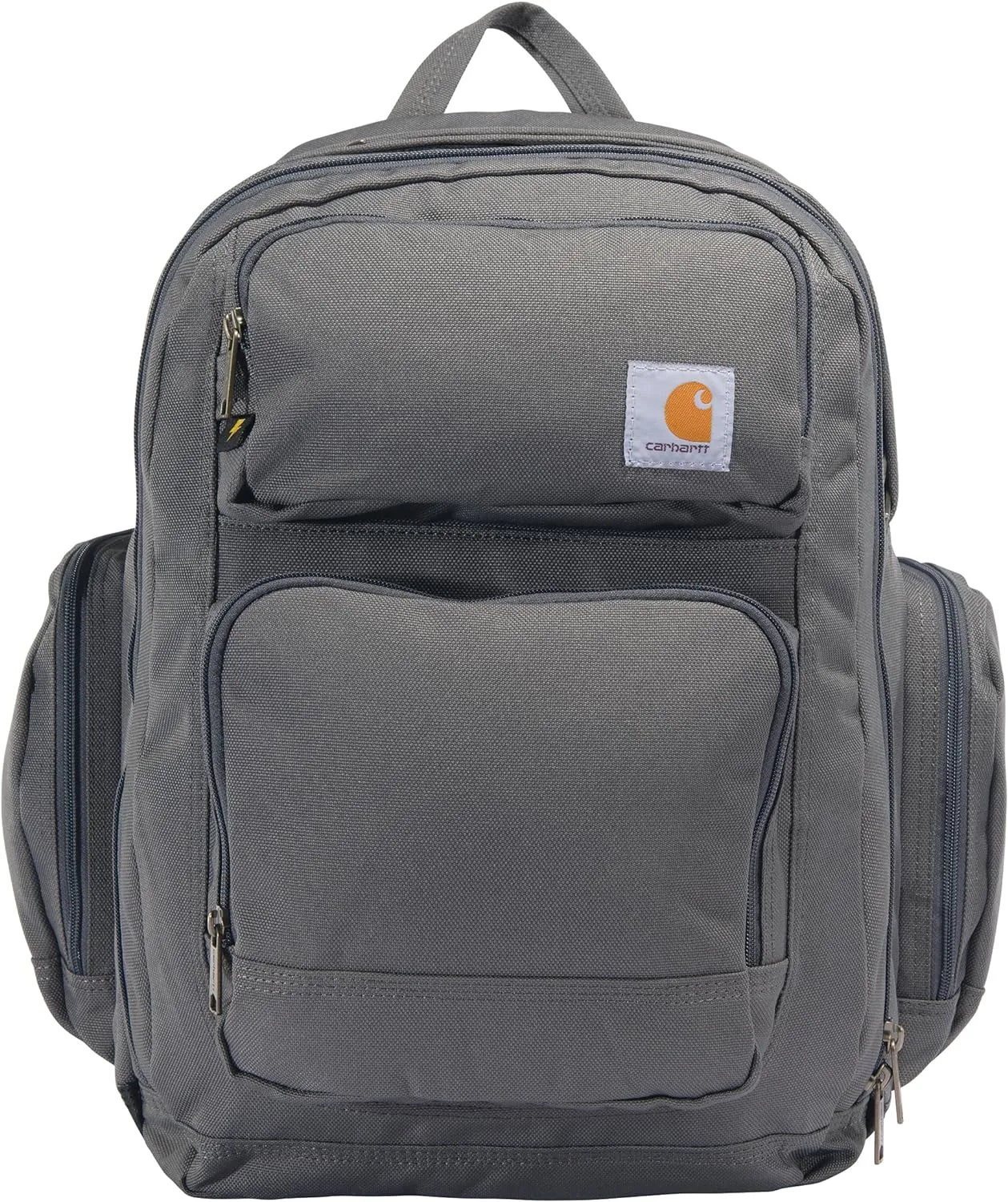 Carhartt Force Pro Backpack with 17-inch Laptop Sleeve and Portable Charger Compartment, Grey, One Size