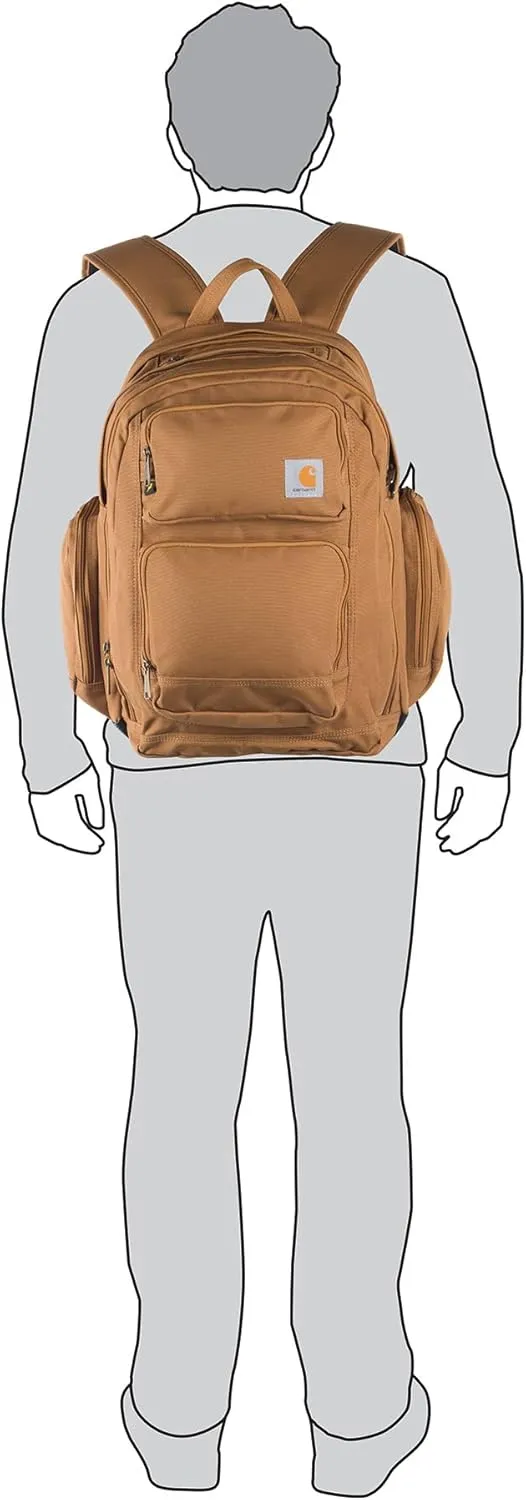 Carhartt Force Pro Backpack with 17-inch Laptop Sleeve and Portable Charger Compartment, Grey, One Size