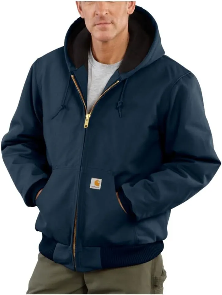 Carhartt Men's Loose Fit Firm Duck Insulated Flannel-Lined Active Jacket