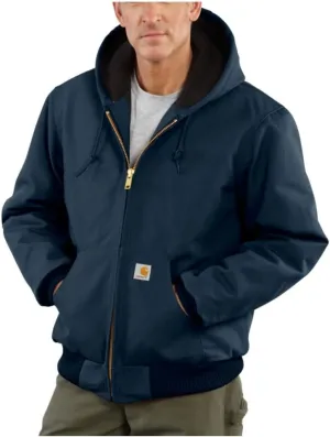 Carhartt Men's Loose Fit Firm Duck Insulated Flannel-Lined Active Jacket