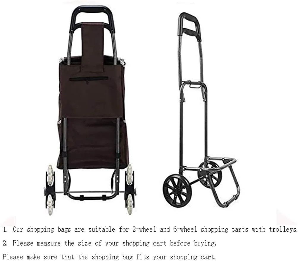 Cart Bags/Shopping Cart Bags/Trolley Replacement Bag Oxford Cloth Waterproof Storage Bag(Size: F)