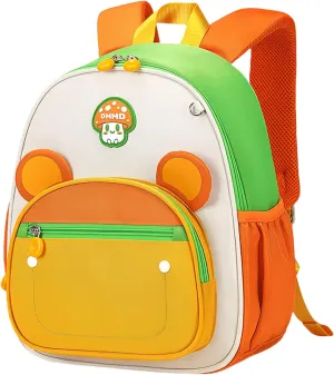 Cartoon Toddler Backpack Kids Backpack for Boys Girls Preschool Kindergarten Back Pack Animal School Bag for Child Yellow