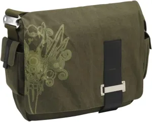 Case Logic SNMB-15F 15.4-Inch Fullsize Canvas Messenger Bag with Laptop Storage (Green)