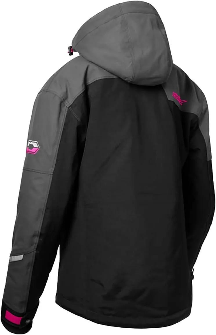 Castle X Women's Polar G2 Jacket (Black/Charcoal/Pink Glo - Medium)