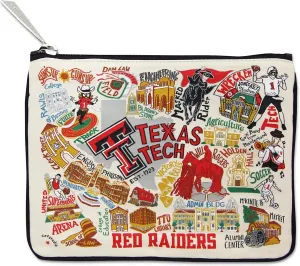 Catstudio Texas Tech University Collegiate Zipper Pouch Purse | Holds Your Phone, Coins, Pencils, Makeup, Dog Treats, & Tech Tools