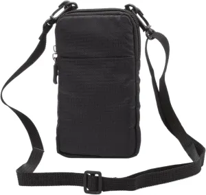 Cell Phone Belt Clip Bag Men, Cell Phone Shoulder Holster, 6.0" Outdoor Travel Vertical Phone Holster Waist Pouch Cellphone Shoulder Messenger Bag Zipper Wallet Phone Holder with Belt Loop Carabiner
