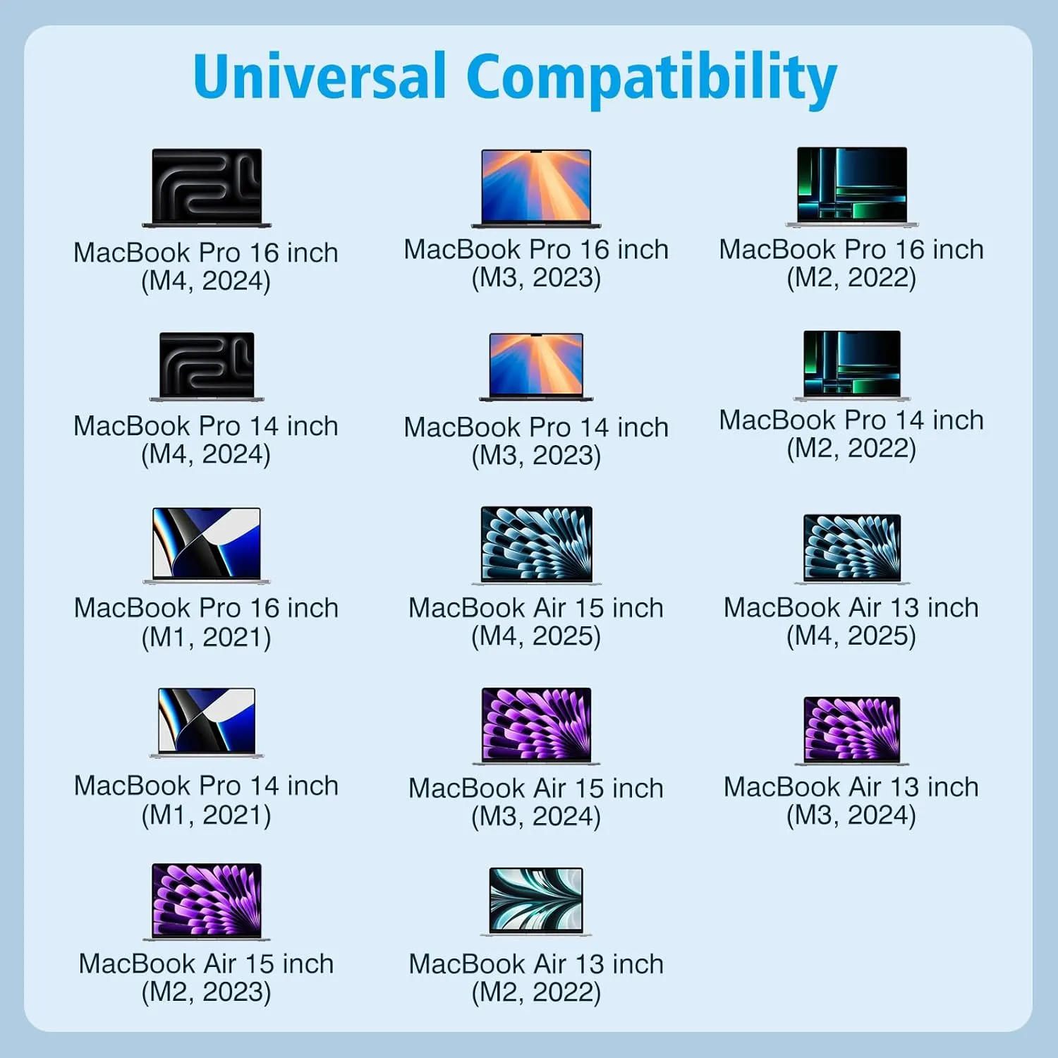 Charger for MacBook Pro 14 16 inch MacBook Air 13 15 inch 2025 2024 2023 2022 2021 M4 M3 M2 M1 Mac, Super Compact Power Adapter, 6.6FT USB C to Powerful Magnetic 3 Braided Cable LED, Original Quality