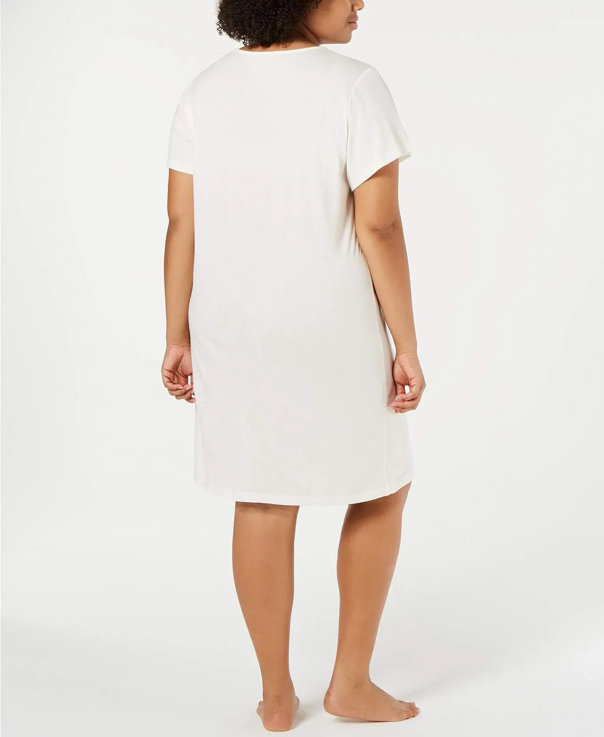 Charter Club Plus Size Soft Knit Sleepshirt with Lace