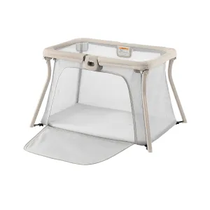Chicco Alfa Lite Lightweight Travel Playard, Portable Playpen for Babies and Toddlers, Snap-Open/Compact Fold Design, 13 lbs., Baby Travel Essential | Dove/Beige