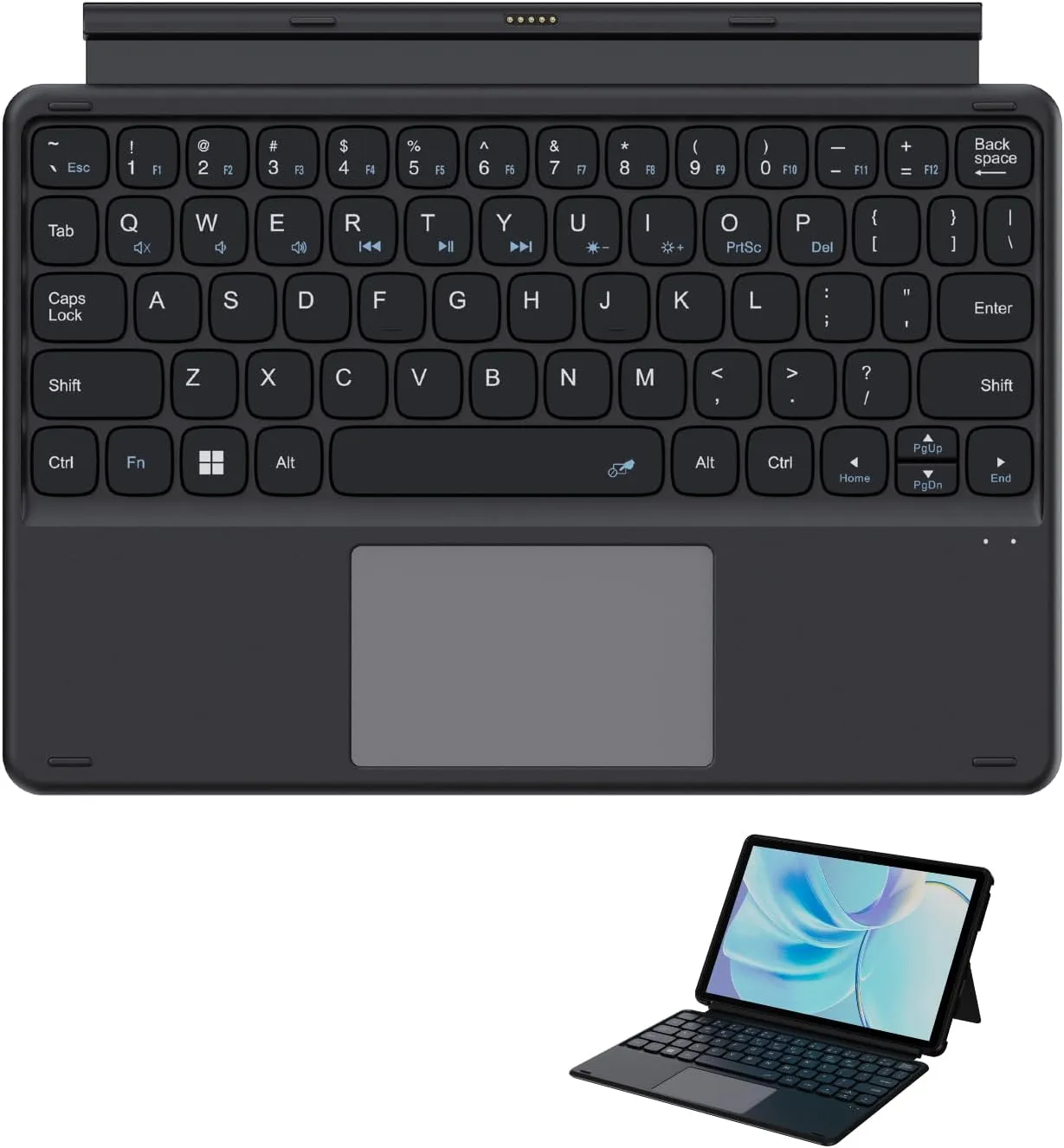 CHUWI Hi10 X1 Tablet Keyboard with Touchpad, 2 in 1 Magnetic Keyboard for Hi10 X1, Original Wireless Magnetic, Ultra Slim and Portable
