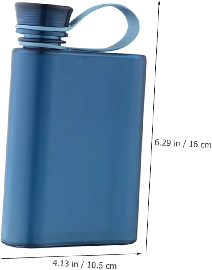 Ciieeo 3pcs Flat Water Bottle Portable Reusable Kettle for Outdoor Activities Leak Design for Hiking School and Daily Use Capacity Multi-functional Water Storage