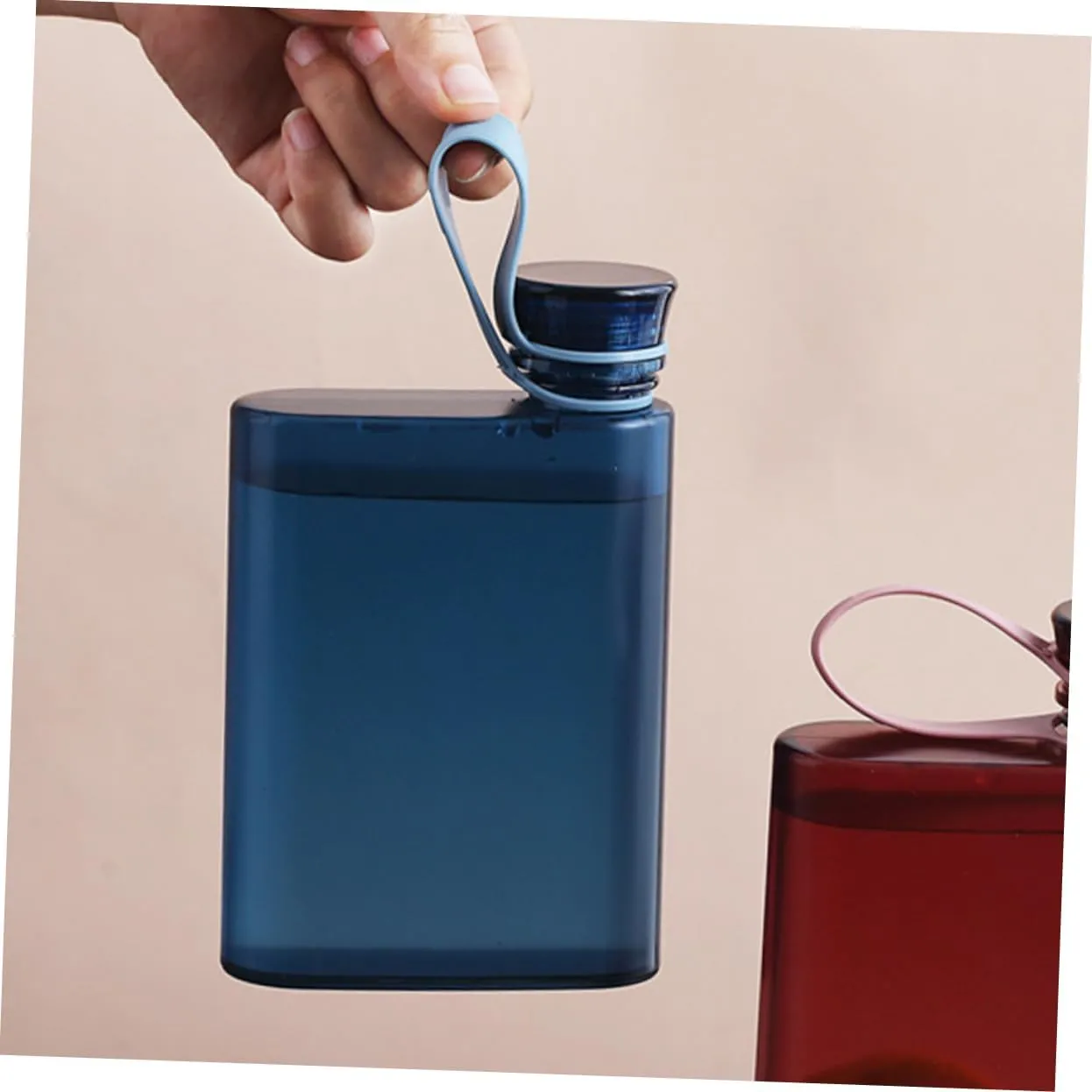 Ciieeo 3pcs Flat Water Bottle Portable Reusable Kettle for Outdoor Activities Leak Design for Hiking School and Daily Use Capacity Multi-functional Water Storage