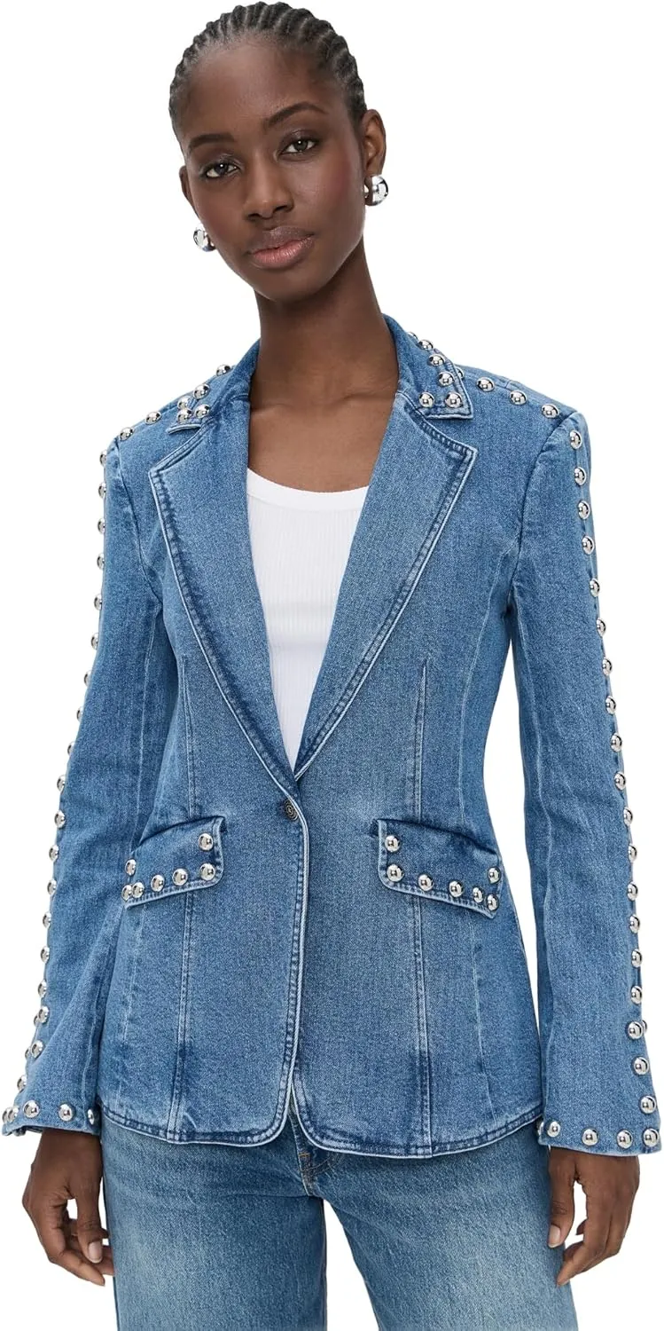 Cinq à Sept Women's Studded Denim Milly Jacket