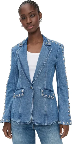 Cinq à Sept Women's Studded Denim Milly Jacket