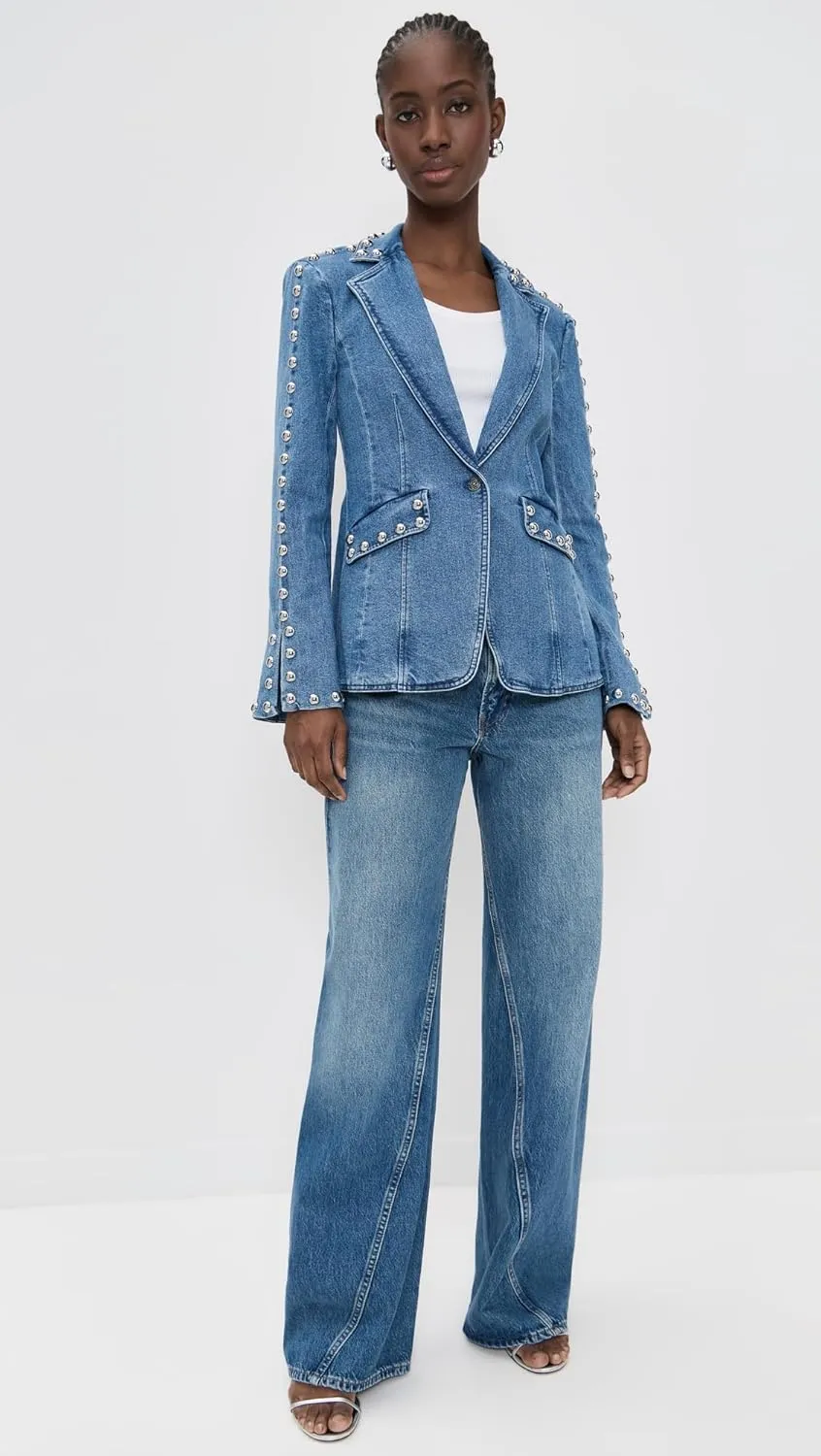Cinq à Sept Women's Studded Denim Milly Jacket