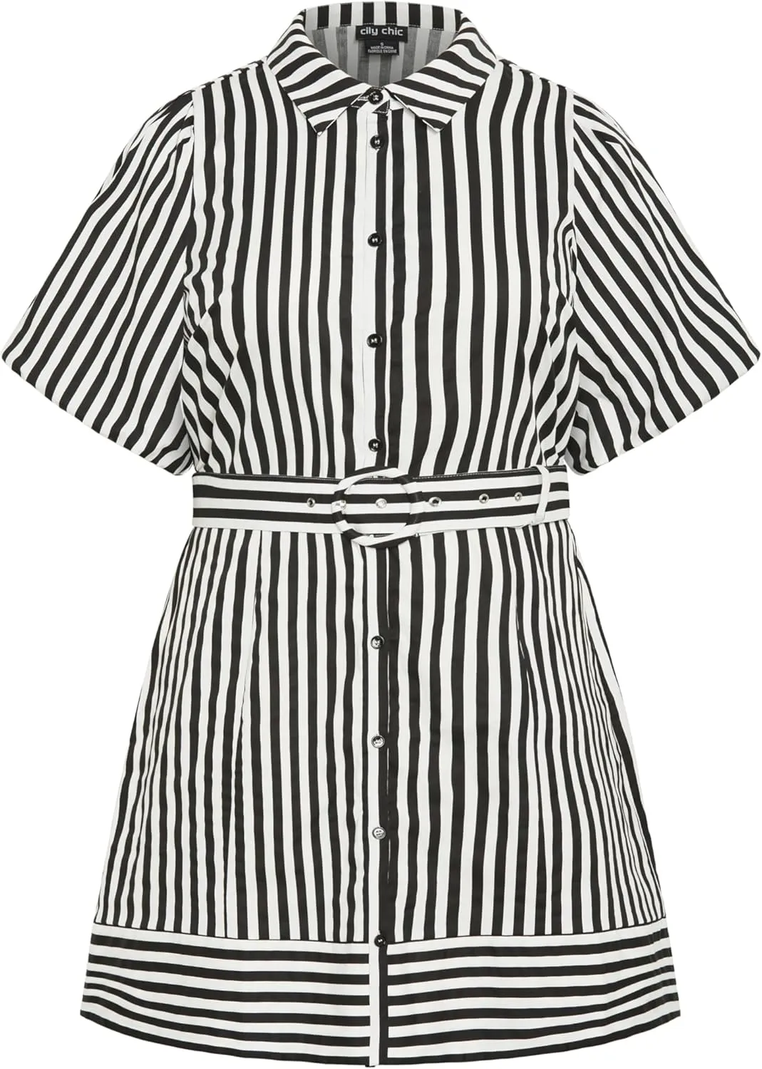 City Chic Women's Plus Size Dress - Stripe May