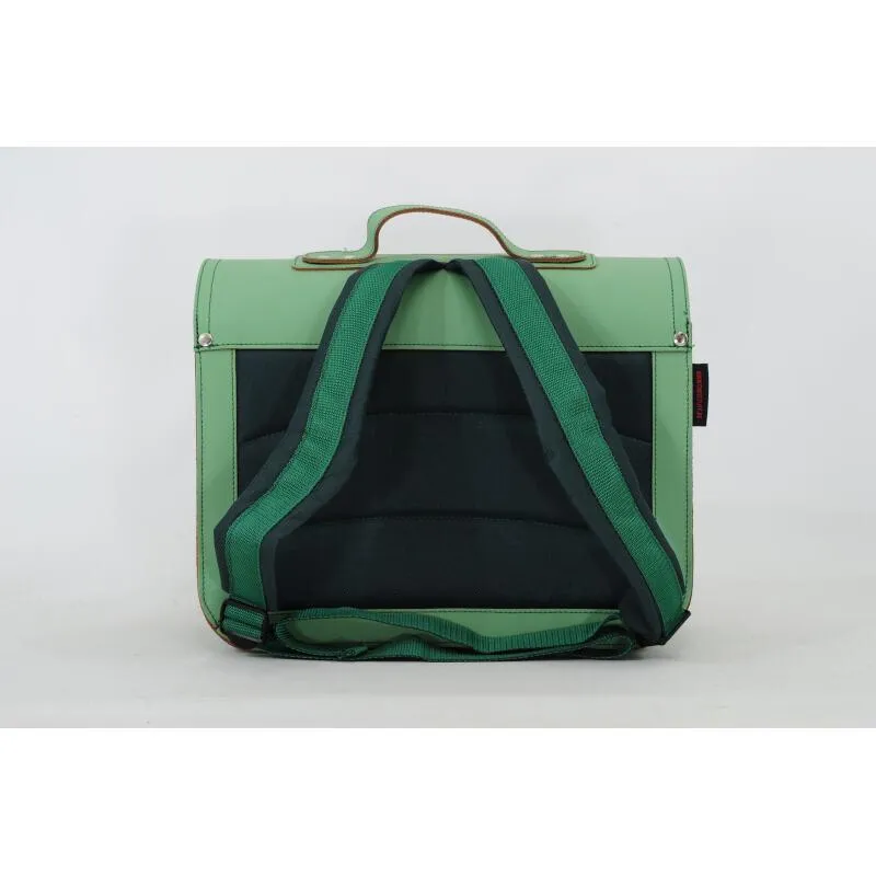 Classic Leather Schoolbag - Pastel Green by Own stuff