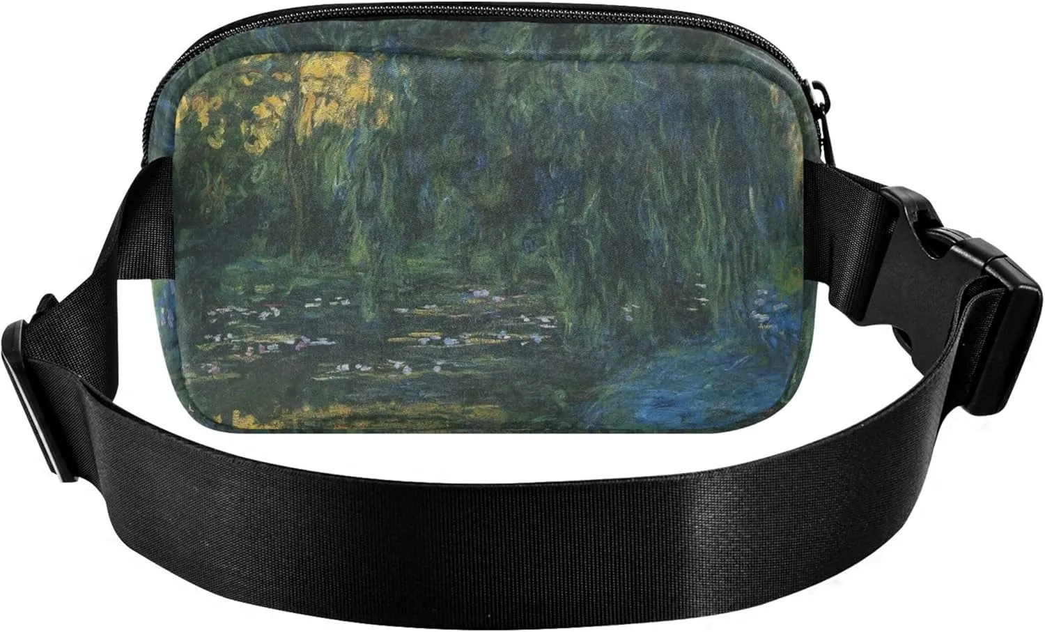 Claude Monet Water Lily Pond Willow Womens Fanny Pack Waterproof Everywhere Belt Bag Cute Waist Bag for Women