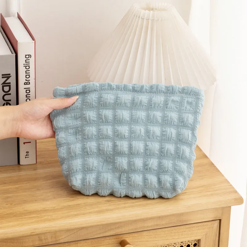 Cloud Portable Large Capacity Canvas Storage Cosmetic Bags