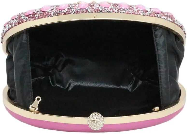 Clutch Purses for Women Evening Bag Nude Purse Luxury Handbag Bride Wallet Glitter Multicolor Rhinestone Bags