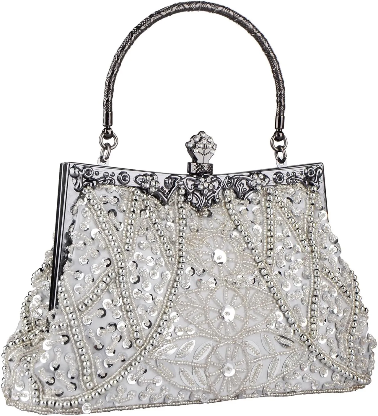 Clutch Purses for Women Vintage Beaded Clutches Purses Evening Handbags for Wedding Party