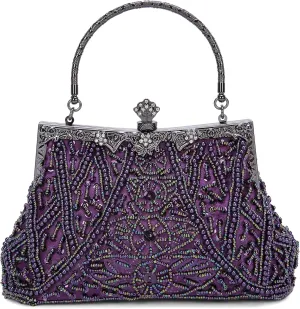 Clutch Purses for Women Vintage Beaded Clutches Purses Evening Handbags for Wedding Party