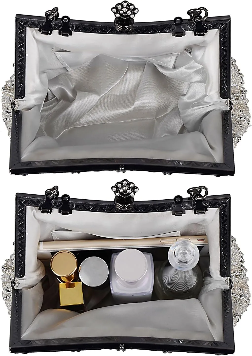Clutch Purses for Women Vintage Beaded Clutches Purses Evening Handbags for Wedding Party