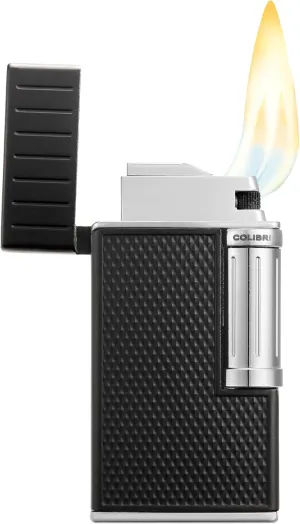 Colibri Julius Classic Flint Cigar Lighter (Black, Chrome)
