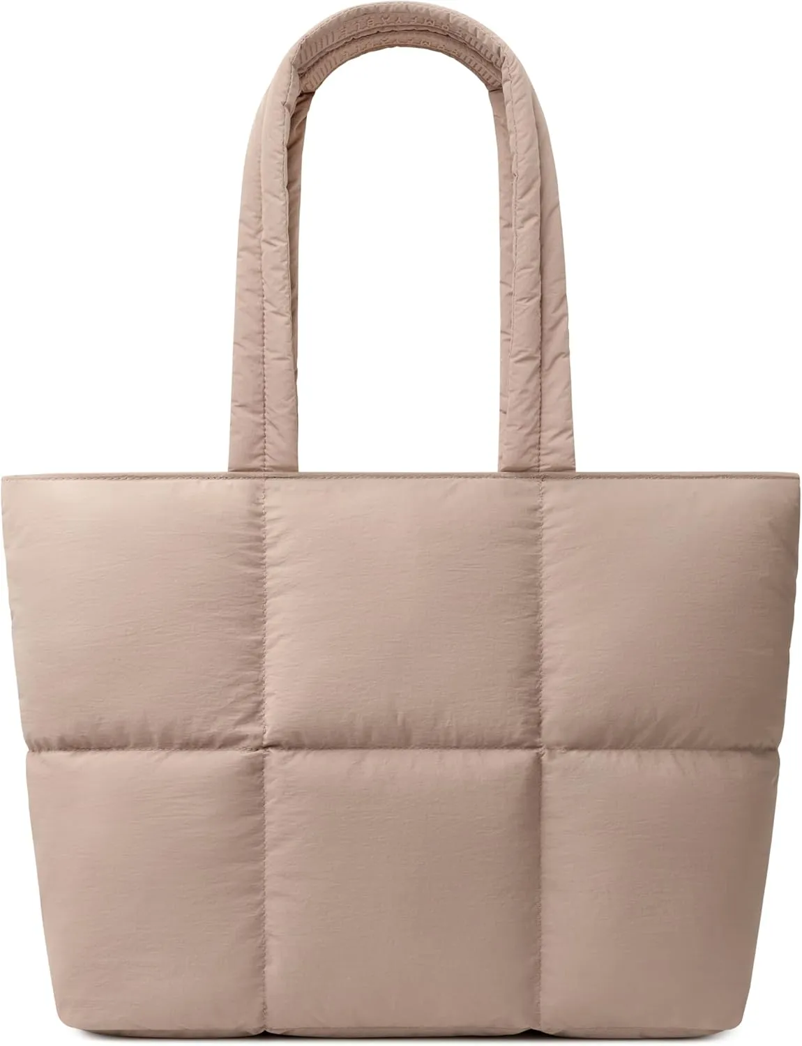 Comfyable Work Tote Bag for Women, Puffer Purse with Laptop Compartment, Large Shoulder Bag for Travel, 15 16 Inch