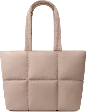Comfyable Work Tote Bag for Women, Puffer Purse with Laptop Compartment, Large Shoulder Bag for Travel, 15 16 Inch