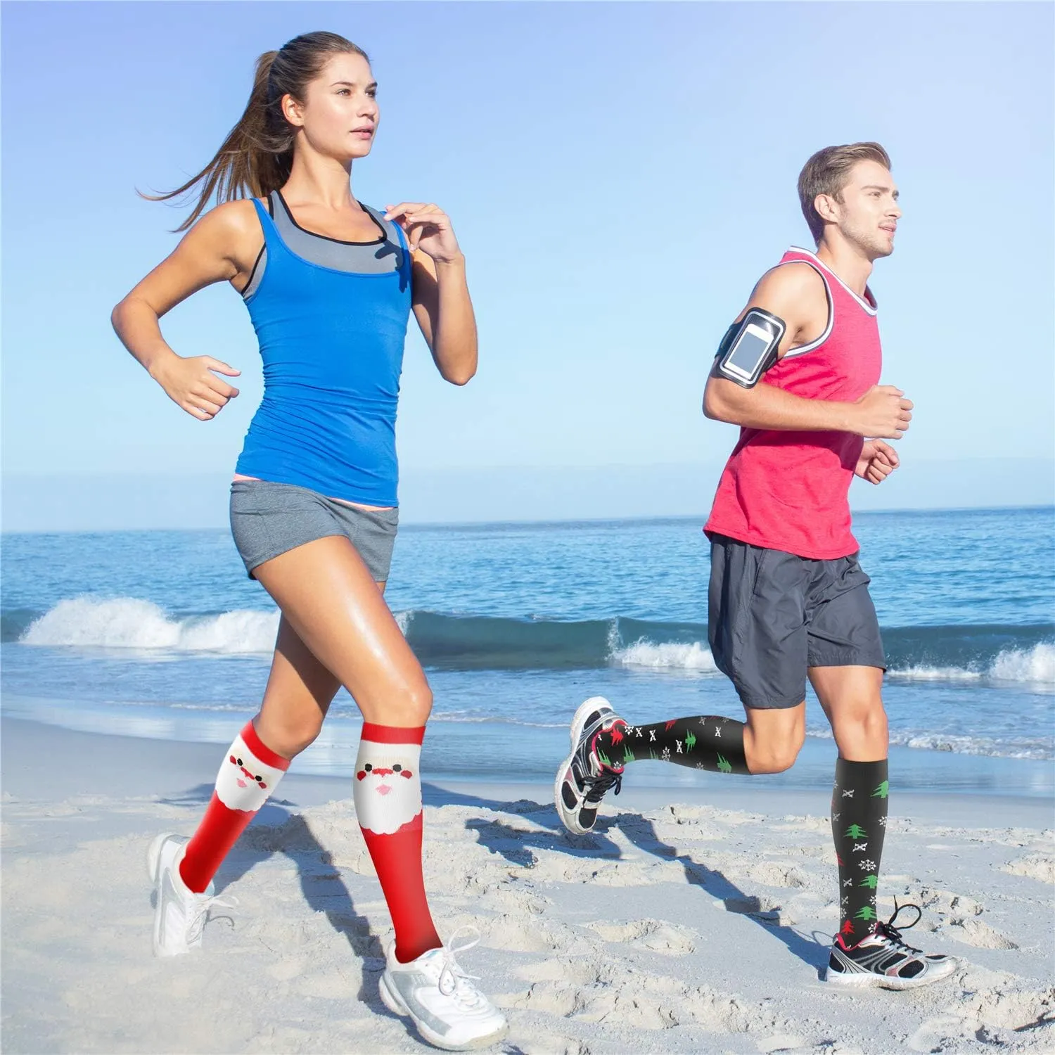 Compression Socks for Women & Men 15-20 mmHg, Best for Medical, Nursing, Running, Athletic, Varicose Veins, Travel