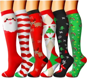 Compression Socks for Women & Men 15-20 mmHg, Best for Medical, Nursing, Running, Athletic, Varicose Veins, Travel