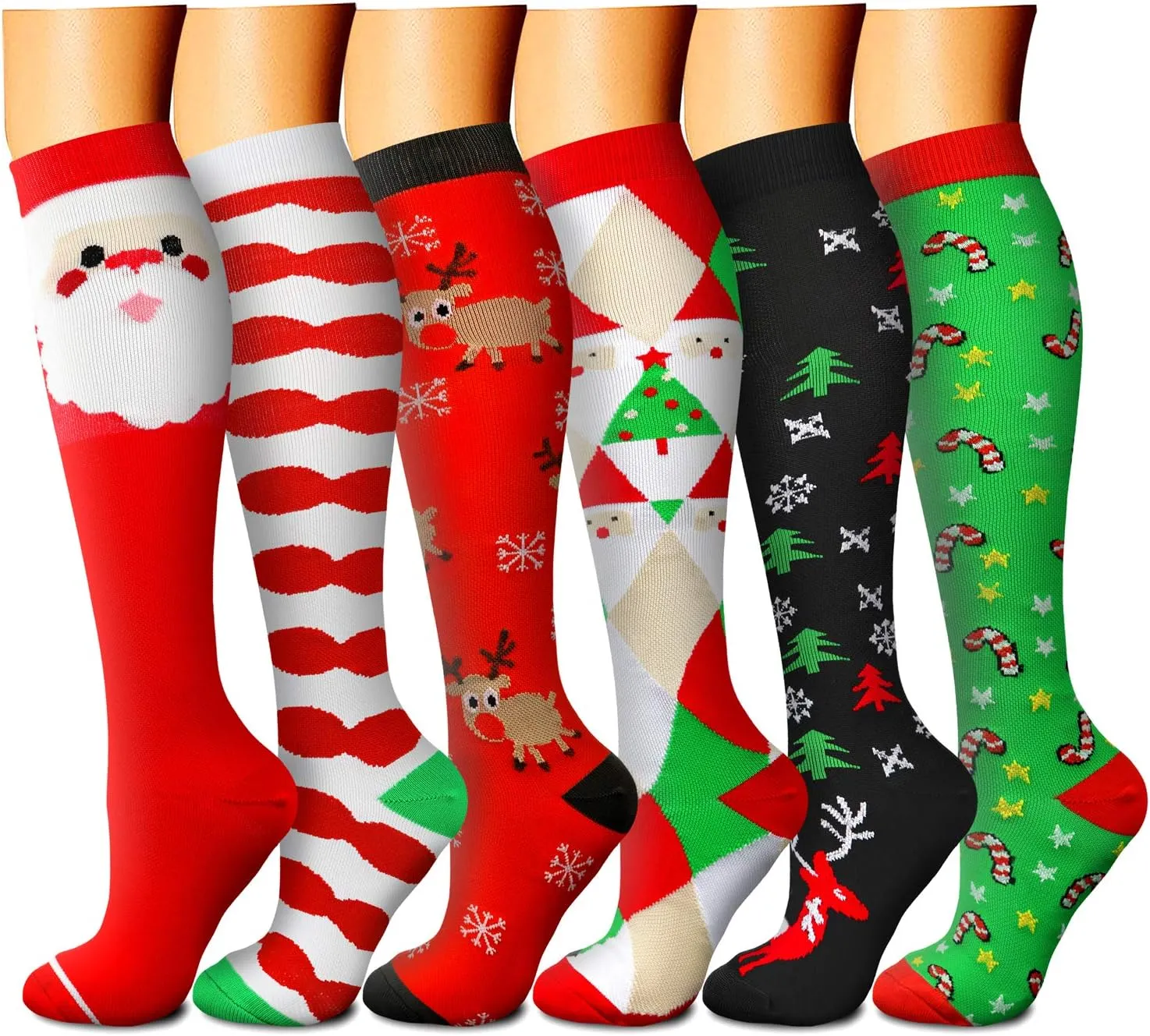 Compression Socks for Women & Men 15-20 mmHg, Best for Medical, Nursing, Running, Athletic, Varicose Veins, Travel