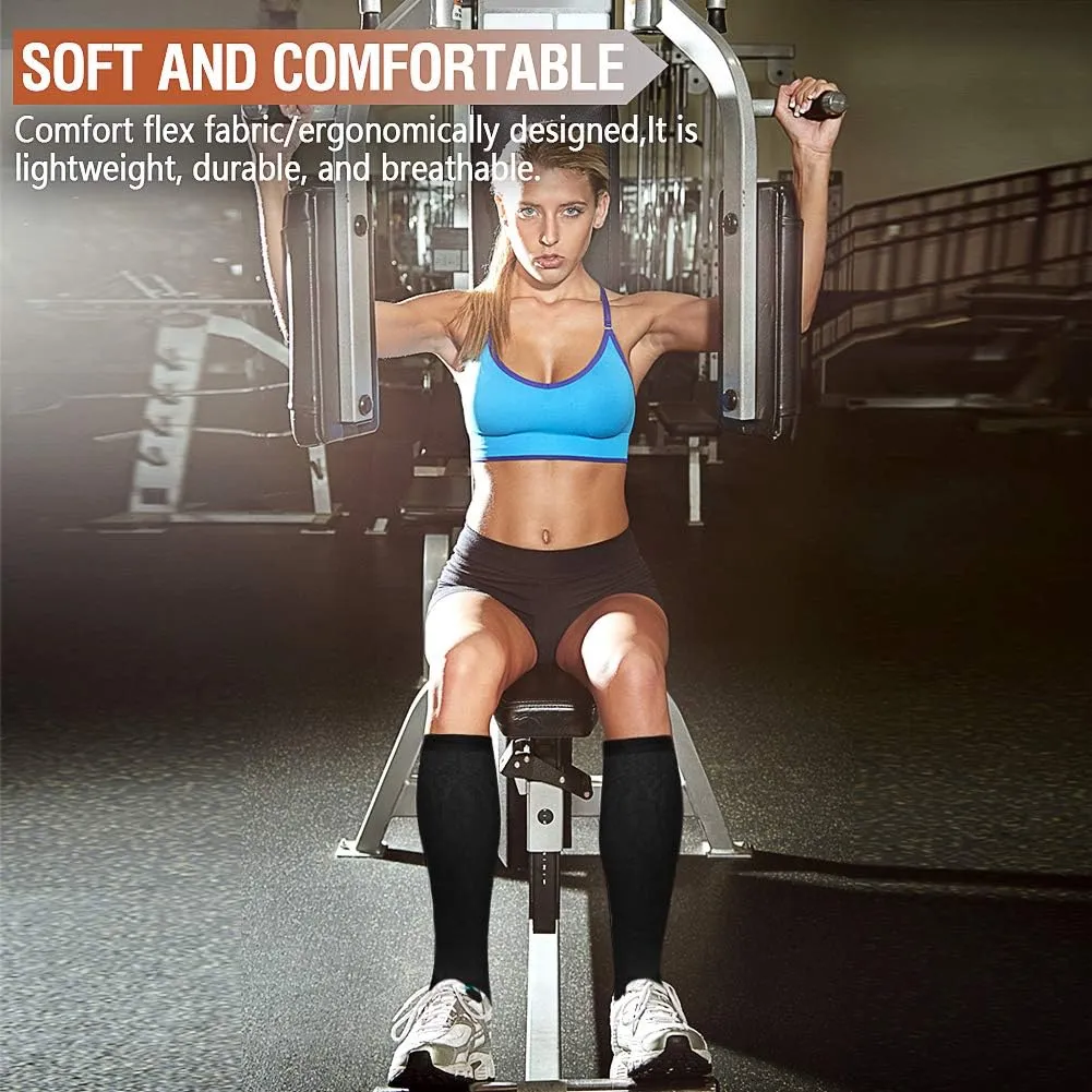 Compression Socks for Women and Men Circulation-Best Support for Running, Athletic, Nursing, Travel