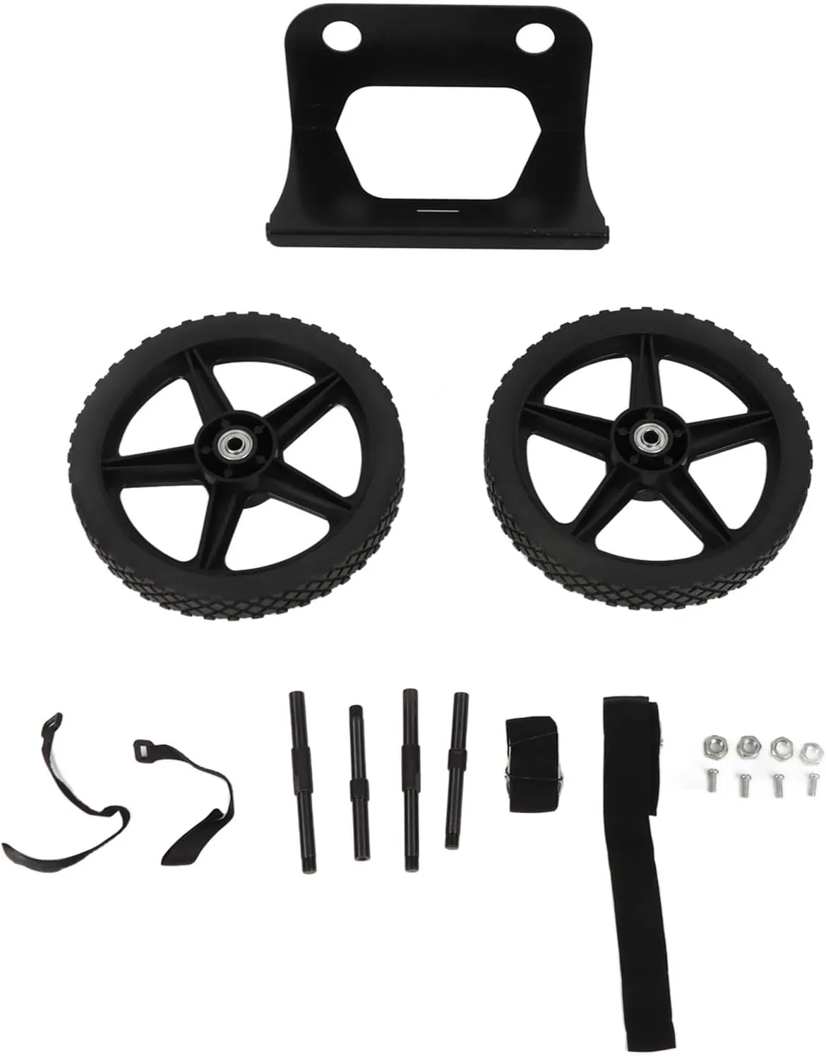 Cooler Cart Kit with 12 Inch Wheels, Steel Frame, High Load Capacity for 15.5‑17.5in Coolers, Outdoor Utility Dolly for Easy Transport, Heavy Duty Axle and Tire Kit