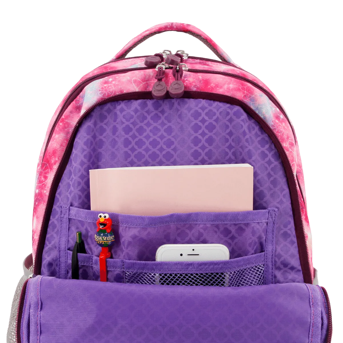 Cornelia Laptop Backpack in Purple Galaxy