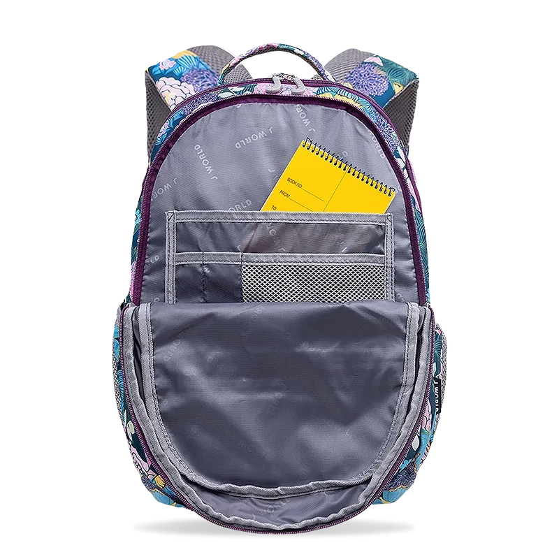 Cornelia Laptop Backpack in Secret Garden