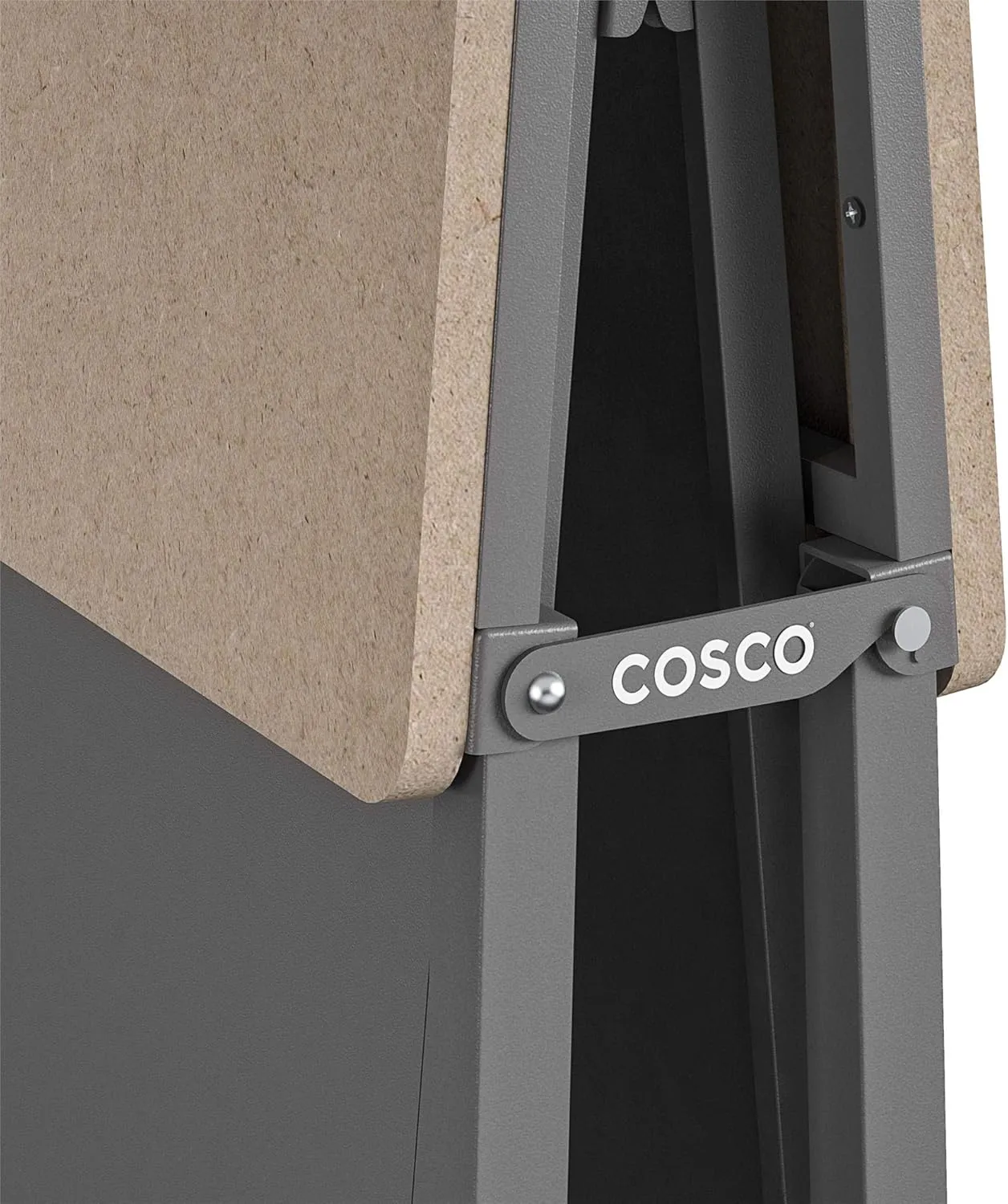 COSCO SmartFold Portable Workbench/Folding Utility Table with Locking Casters, 600 lb. Capacity, MDF Top