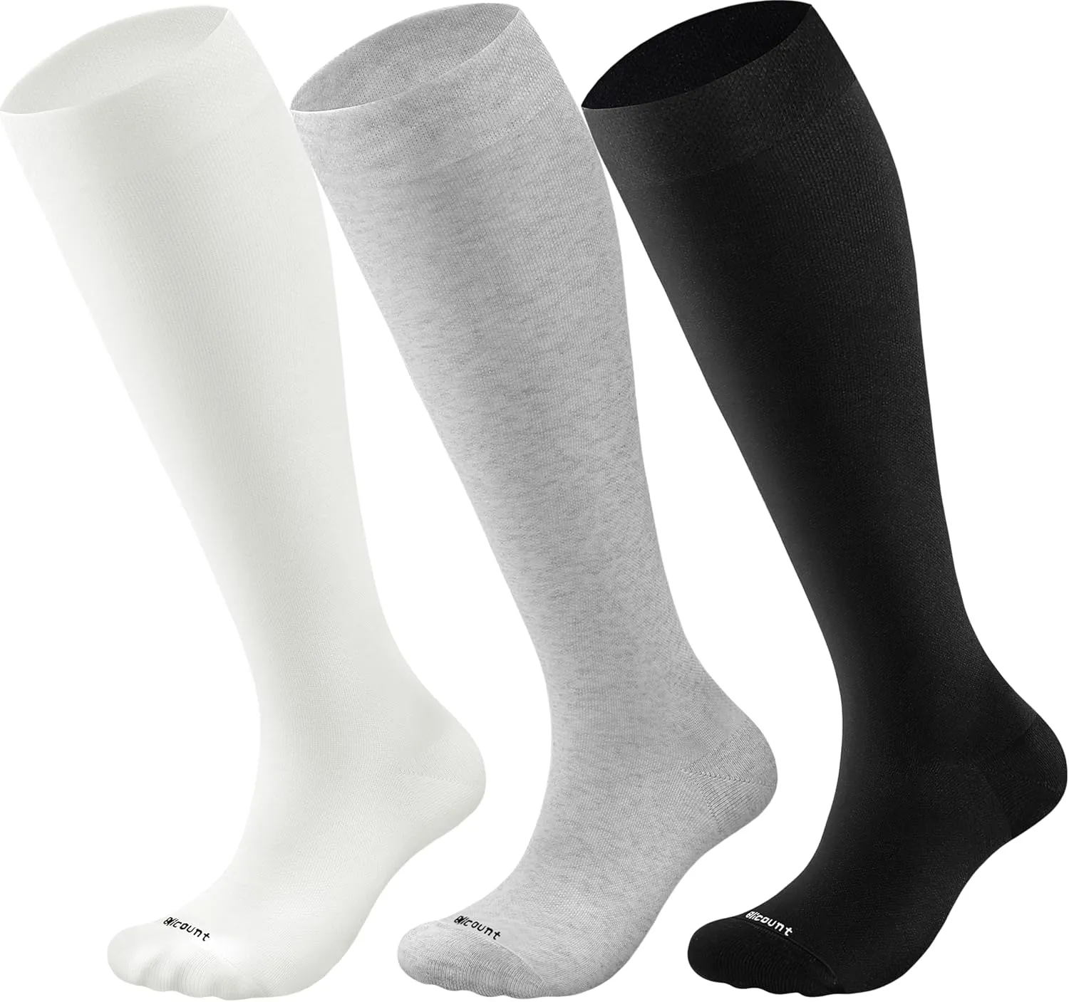 Cotton Compression Socks for Women&Men 15-20mmHg Knee High Cute Support Sock for Nurses, Pregnant Women, Travel